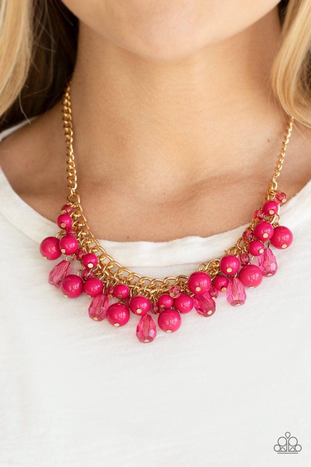 Tour de Trendsetter-pink-Paparazzi necklace