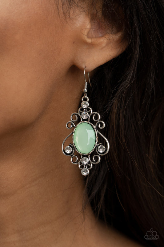 Tour de Fairytale - green - Paparazzi earrings