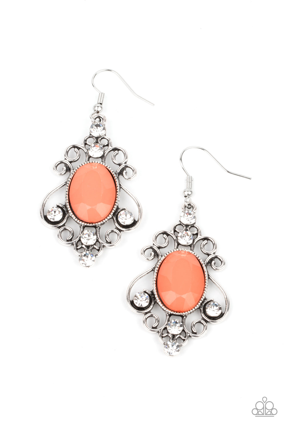 Tour de Fairytale - orange - Paparazzi earrings