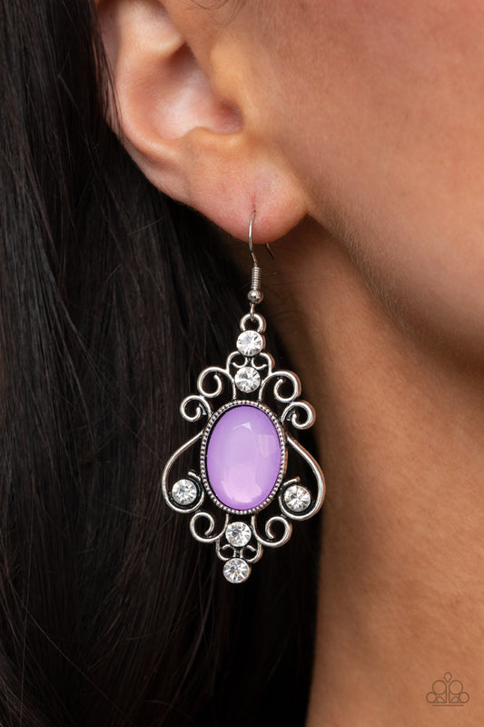 Tour de Fairytale - purple - Paparazzi earrings