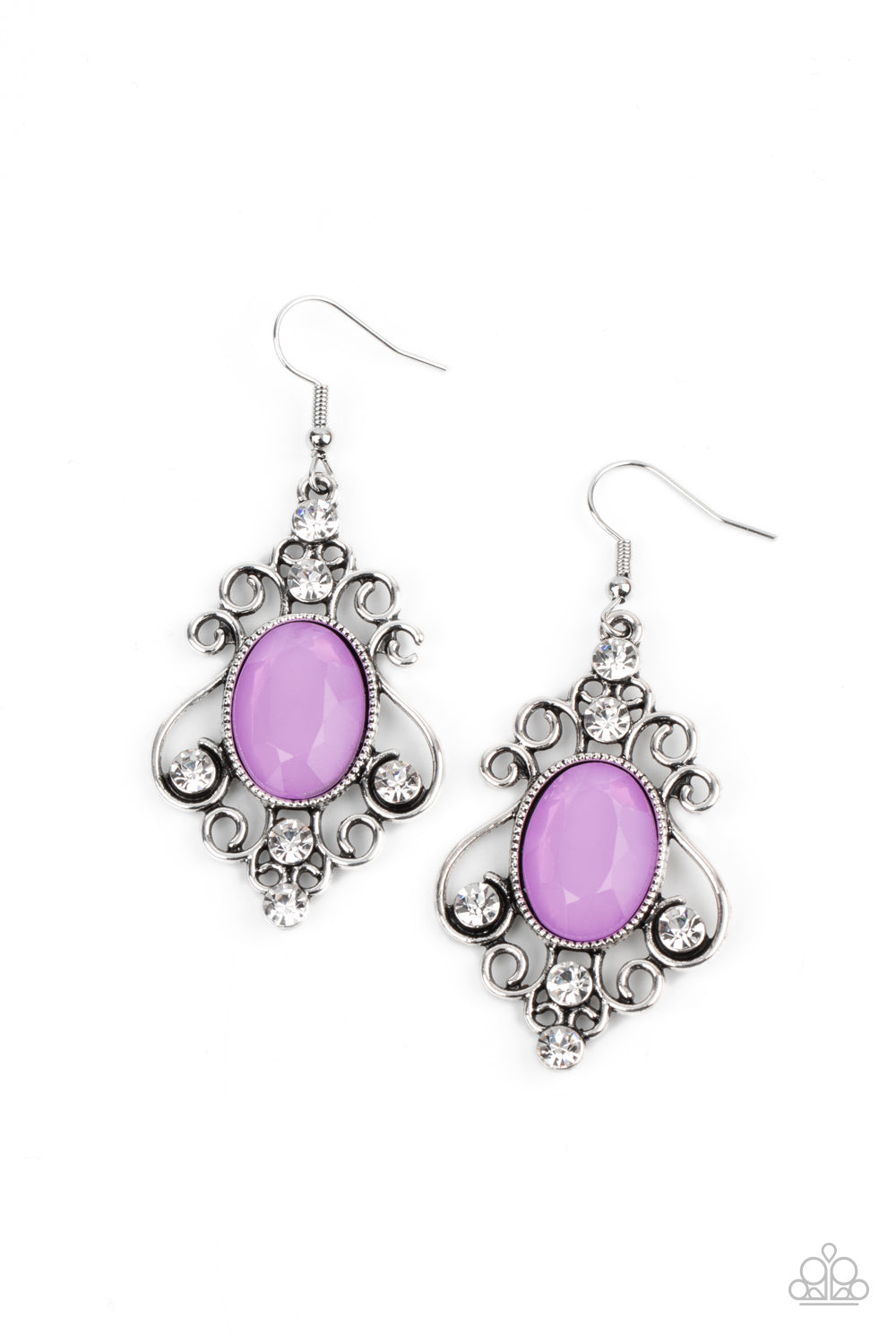 Tour de Fairytale - purple - Paparazzi earrings