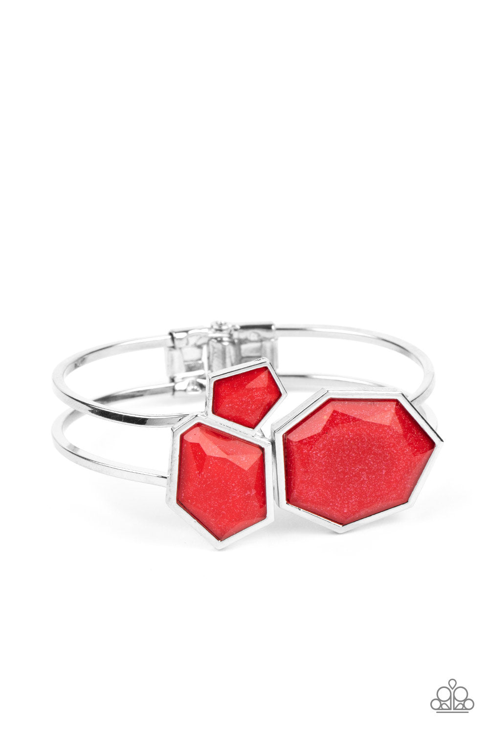 Tourist TRAPEZOID - red - Paparazzi bracelet