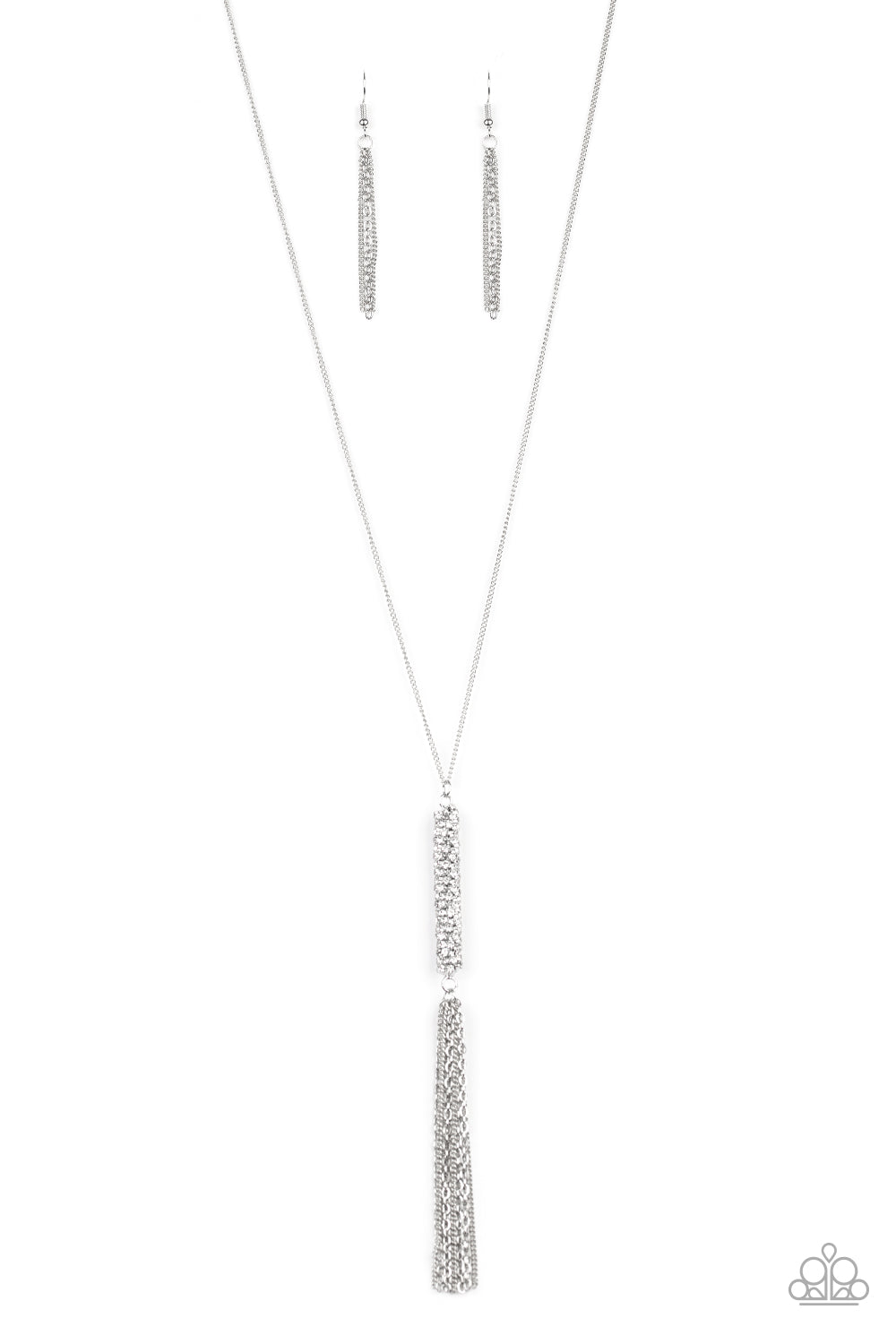 Towering Twinkle - white - Paparazzi necklace