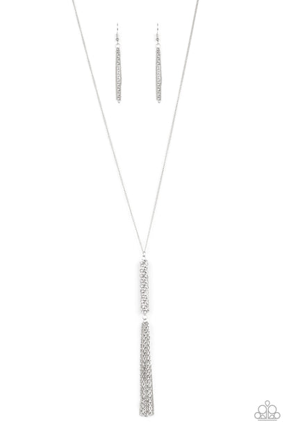 Towering Twinkle - white - Paparazzi necklace