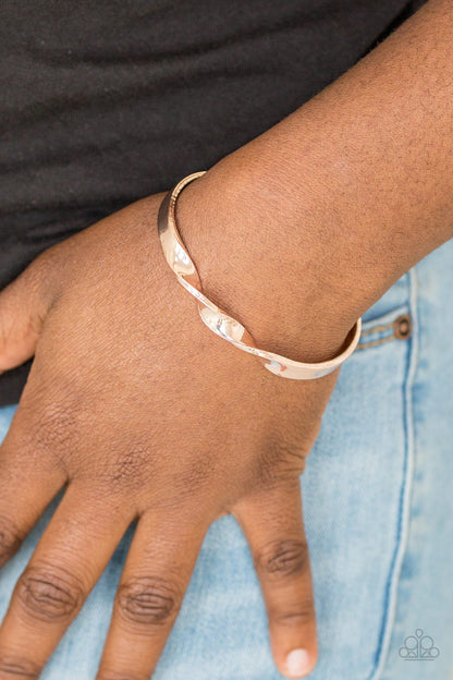 Traditional Twist-rose gold-Paparazzi bracelet