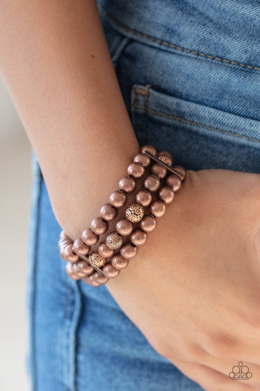 Trail Treasure - copper - Paparazzi bracelet