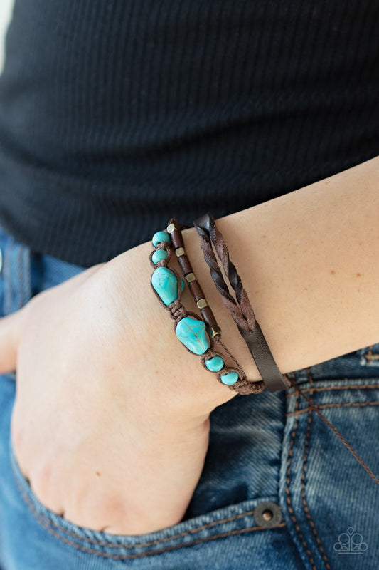 Trail Magic-blue-Paparazzi bracelet