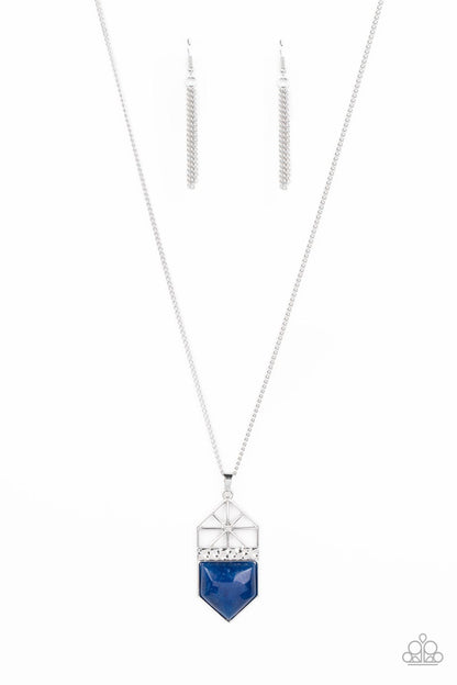 Trailblazing Talisman - blue - Paparazzi necklace