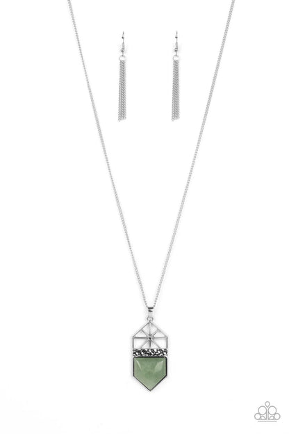 Trailblazing Talisman - green - Paparazzi necklace