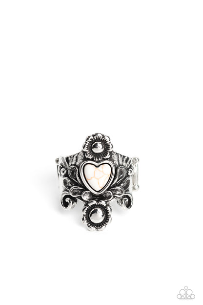 Trailblazing Tribute - white - Paparazzi ring