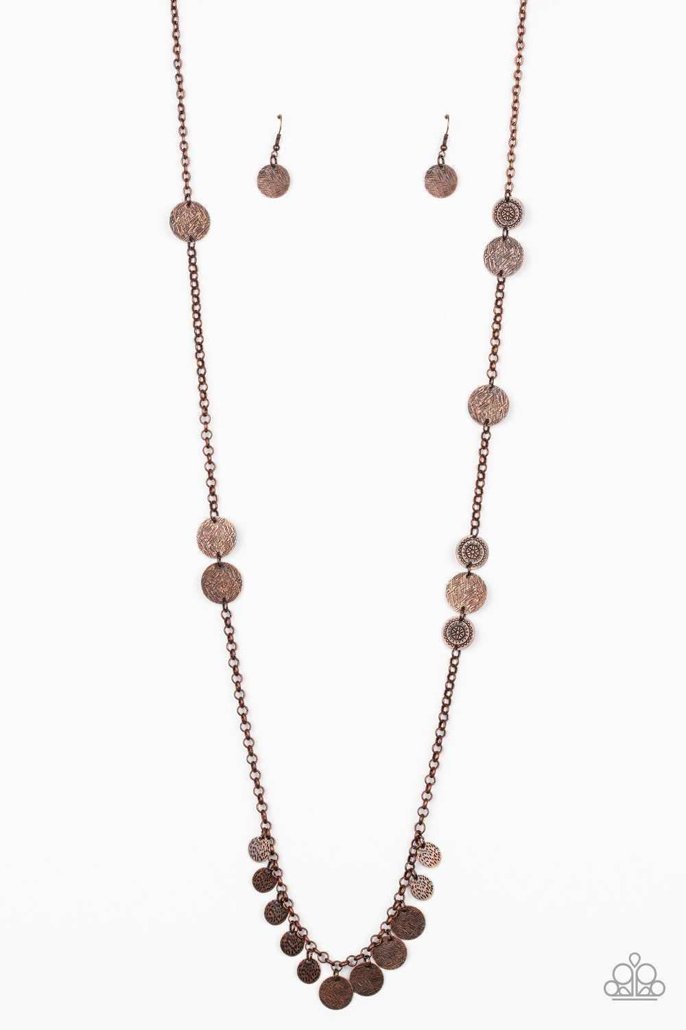 Trailblazing Trinket - copper - Paparazzi necklace