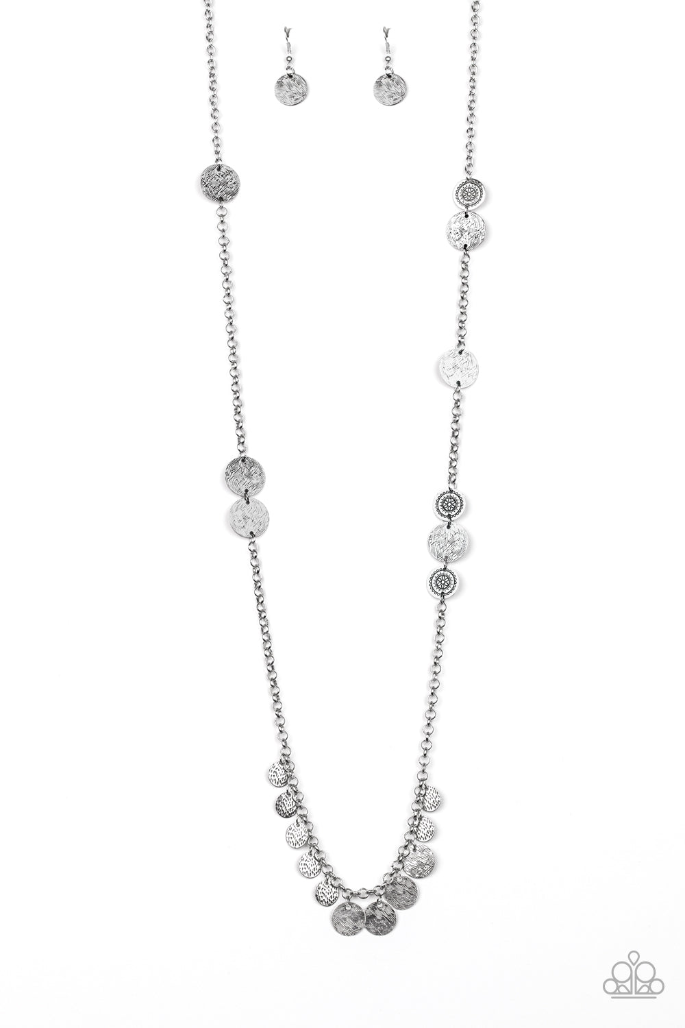 Trailblazing Trinket - silver - Paparazzi necklace