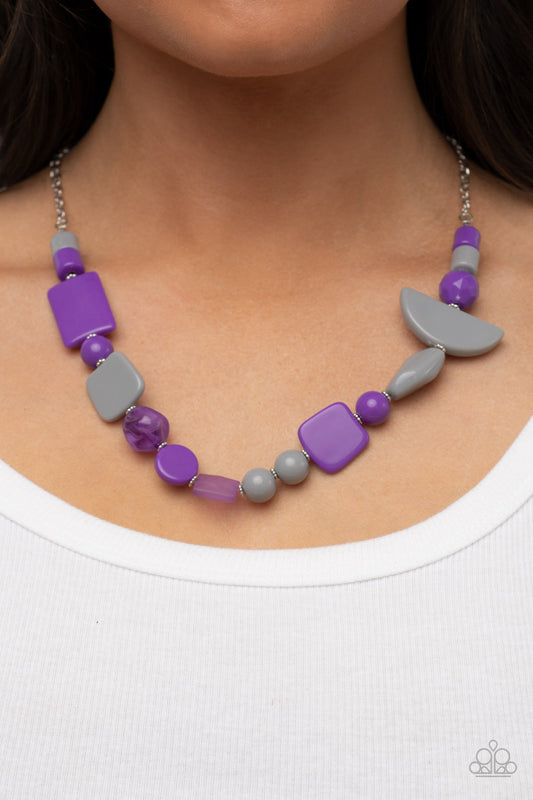 Tranquil Trendsetter - purple - Paparazzi necklace