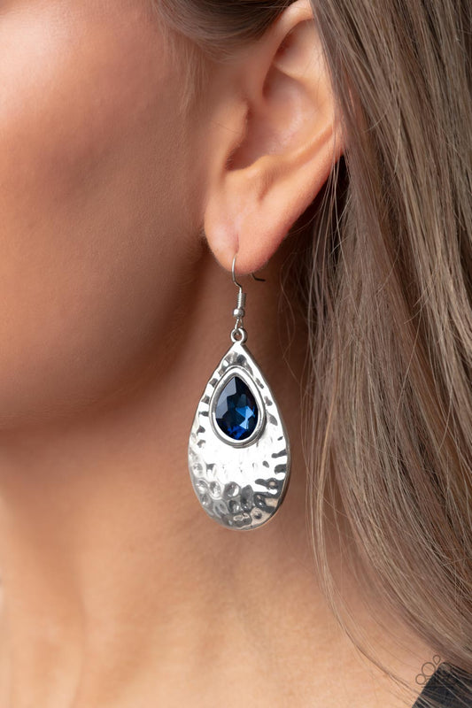 Tranquil Trove - blue - Paparazzi earrings