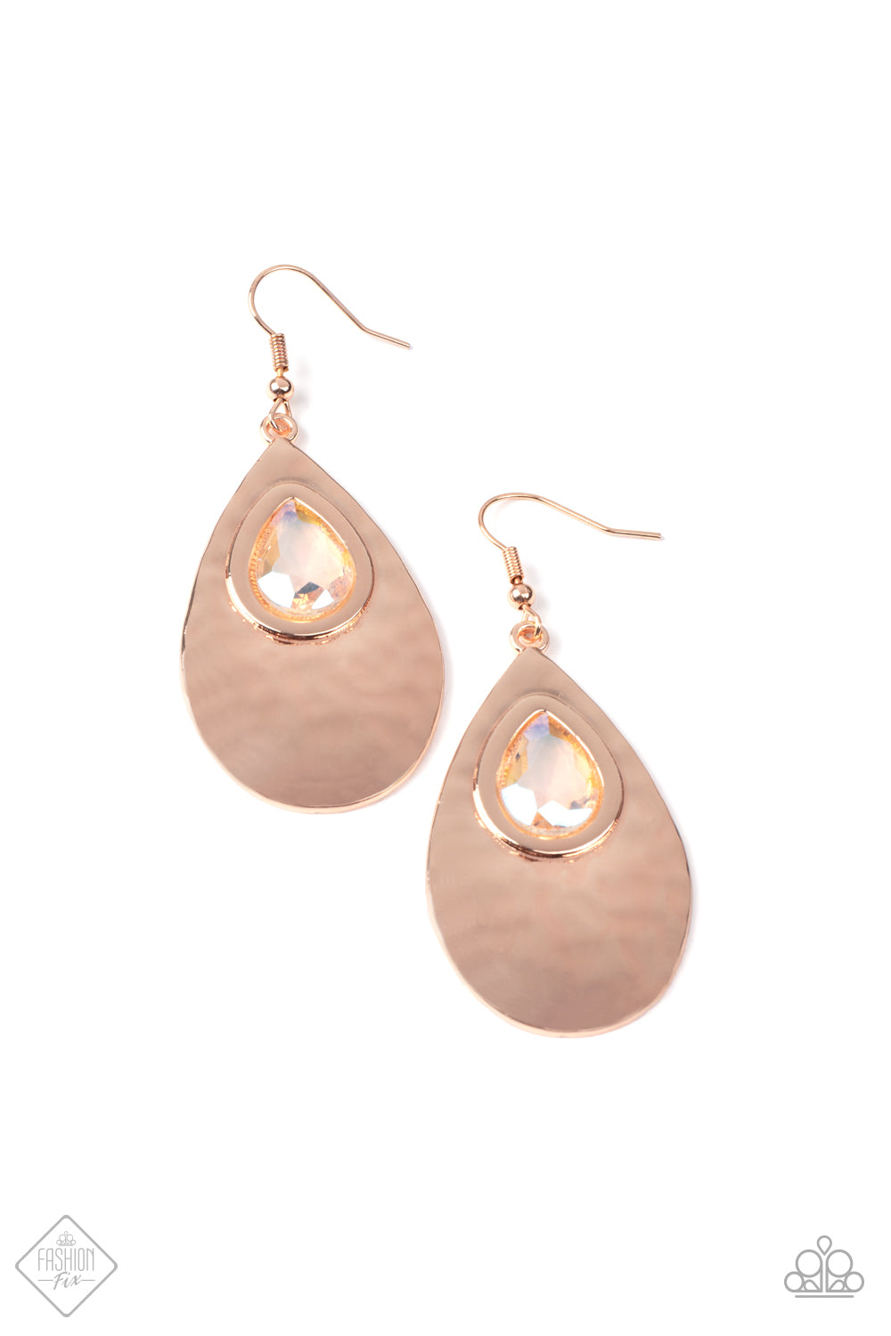 Tranquil Trove - rose gold - Paparazzi earrings