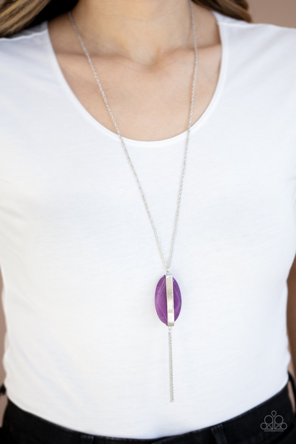 Tranquility Trend-purple-Paparazzi necklace