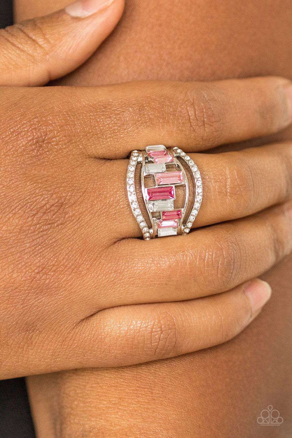 Treasure Chest Charm - pink - Paparazzi ring