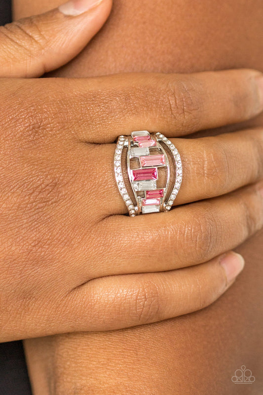 Treasure Chest Charm - pink - Paparazzi ring