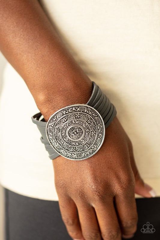 Treasure Quest-silver-Paparazzi bracelet