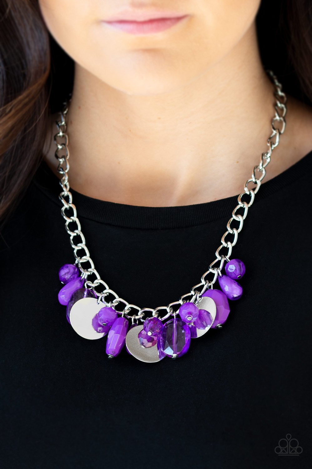 Treasure Shore-purple-Paparazzi necklace