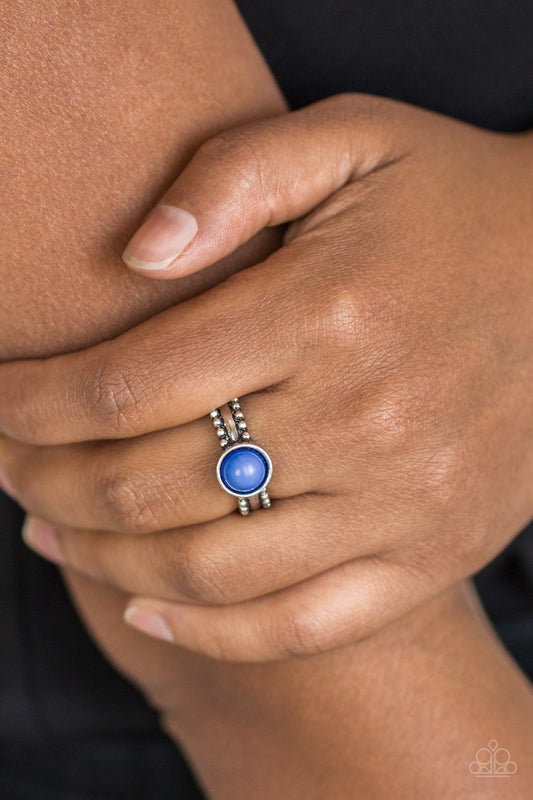 Trek and Field - blue - Paparazzi ring