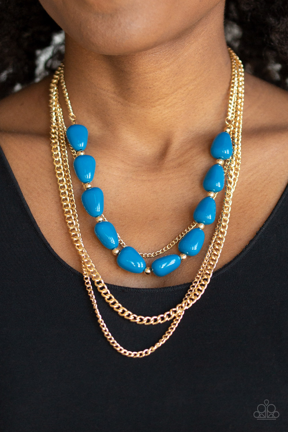 Trend Status - blue - Paparazzi necklace