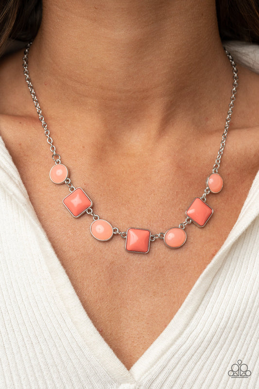 Trend Worthy - orange - Paparazzi necklace