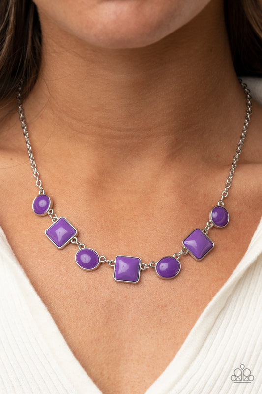 Trend Worthy - purple - Paparazzi necklace