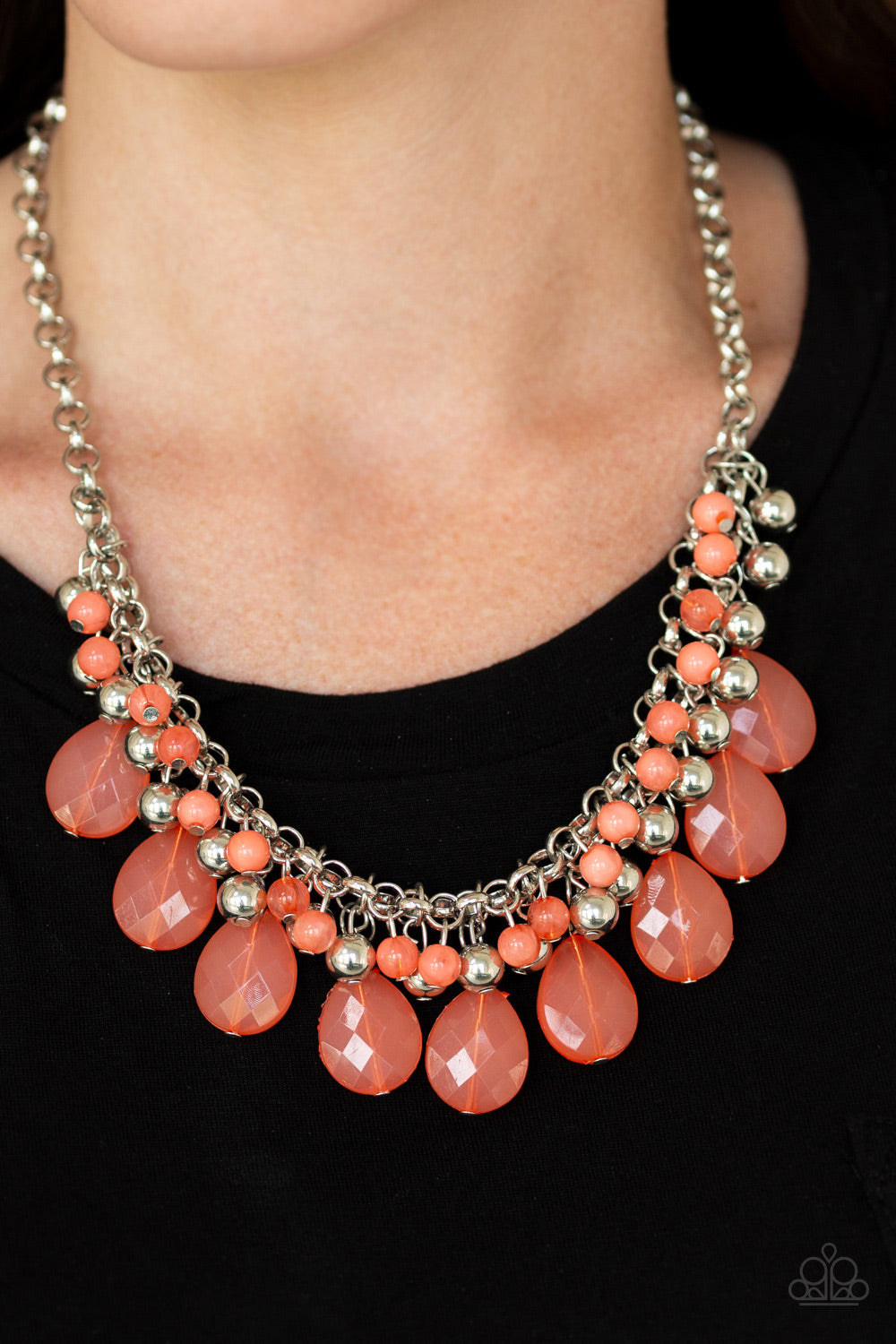 Trending Tropicana - orange - Paparazzi necklace