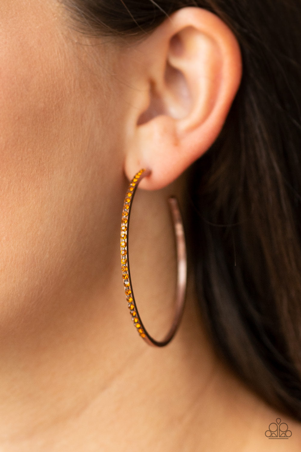 Trending Twinkle - copper - Paparazzi earrings