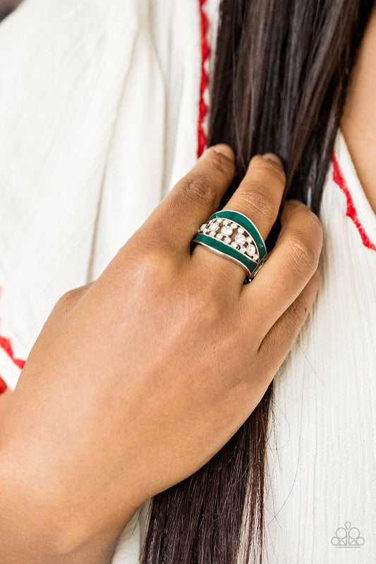 Trending Treasure - green - Paparazzi ring