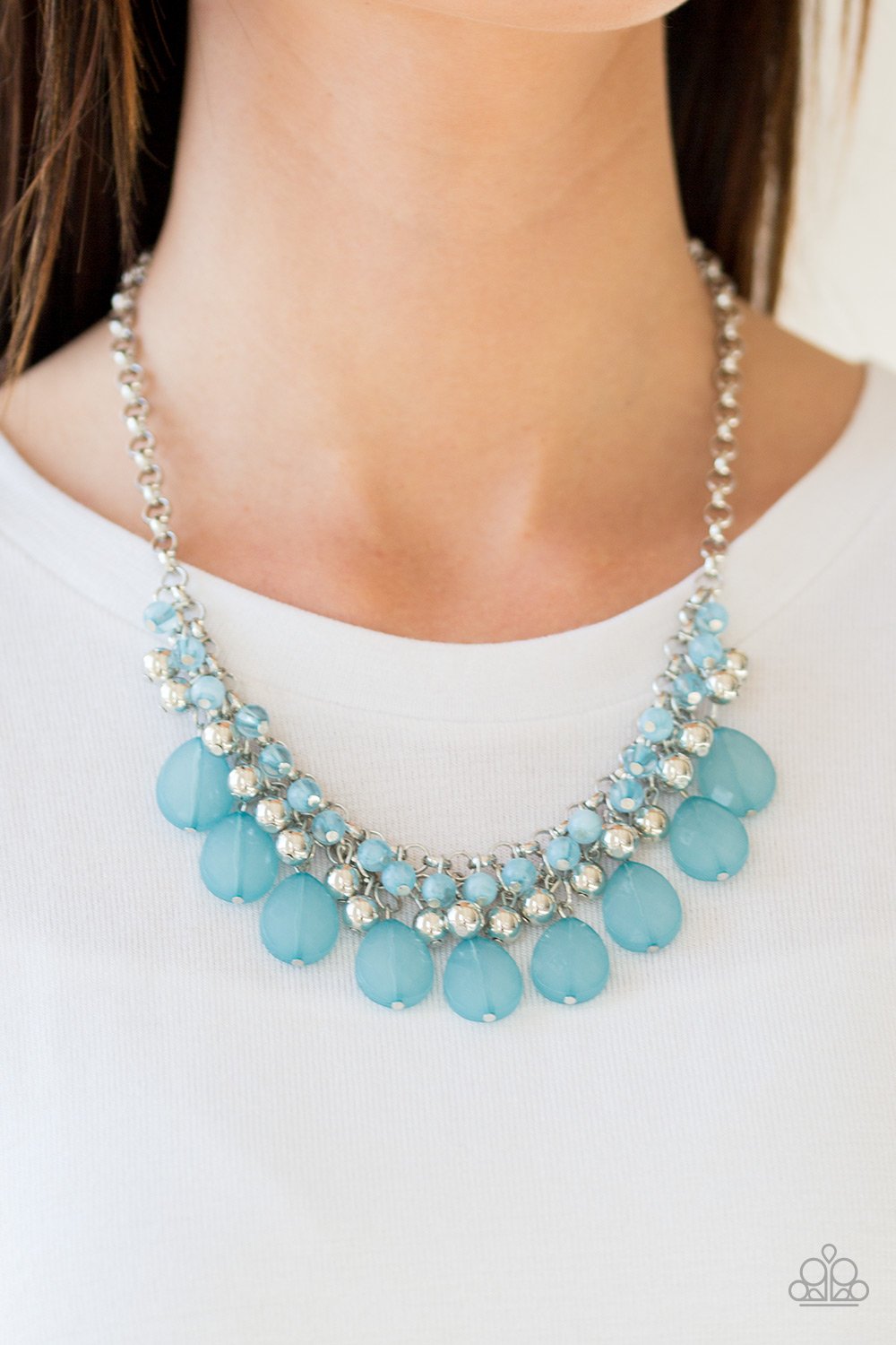 Trending Tropicana - blue - Paparazzi necklace