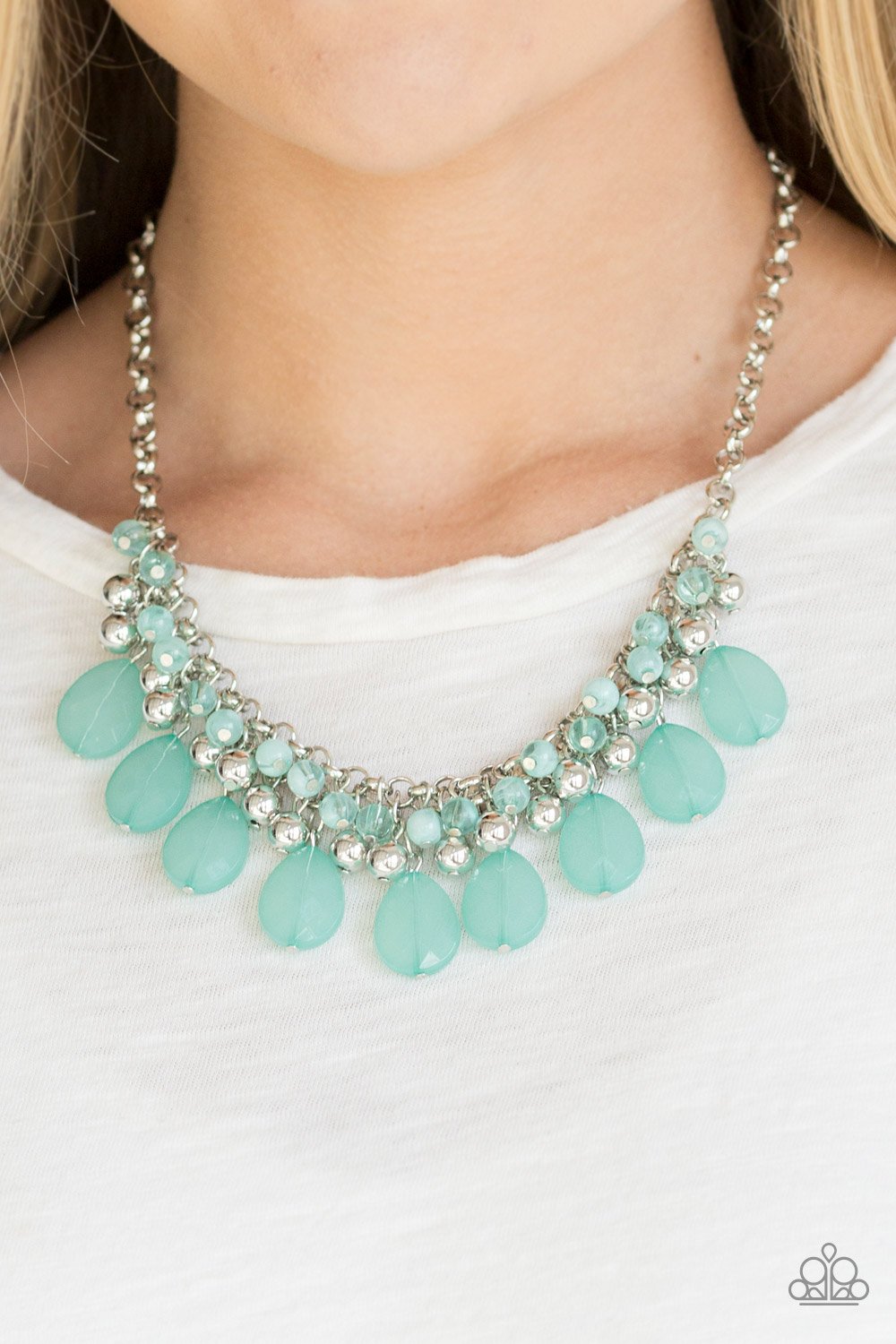 Trending Tropicana - green - Paparazzi necklace