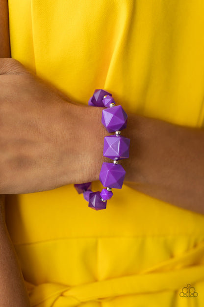 Trendsetting Tourist - purple - Paparazzi bracelet