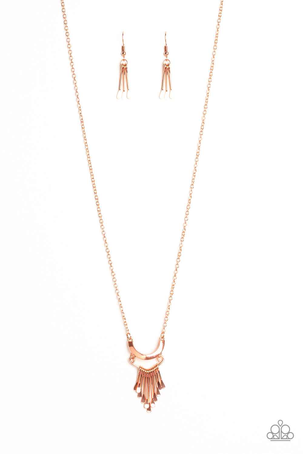 Trendsetting Trinket - copper - Paparazzi necklace