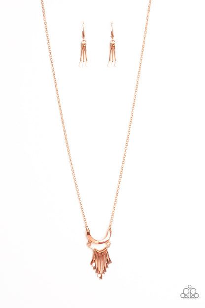 Trendsetting Trinket - copper - Paparazzi necklace