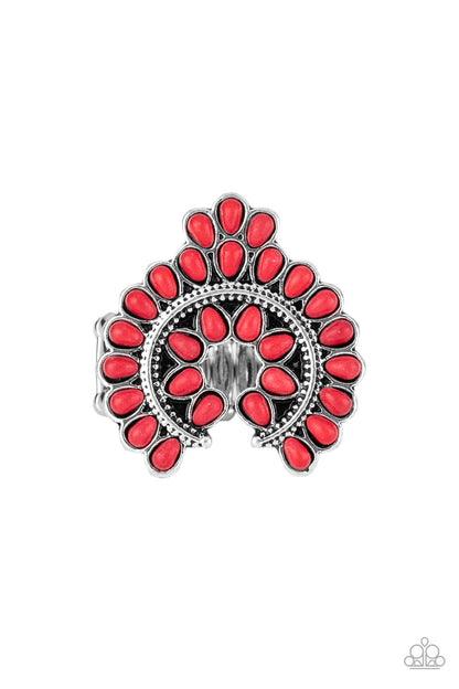 Trendy Talisman - red - Paparazzi ring