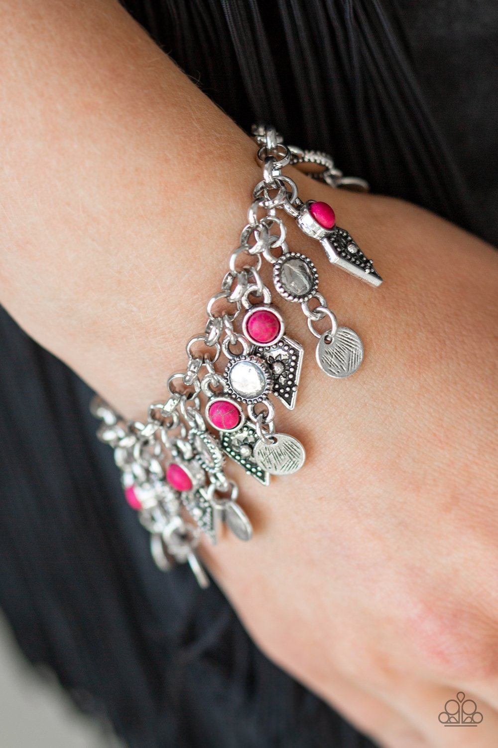 Triassic Trade Route - pink - Paparazzi bracelet