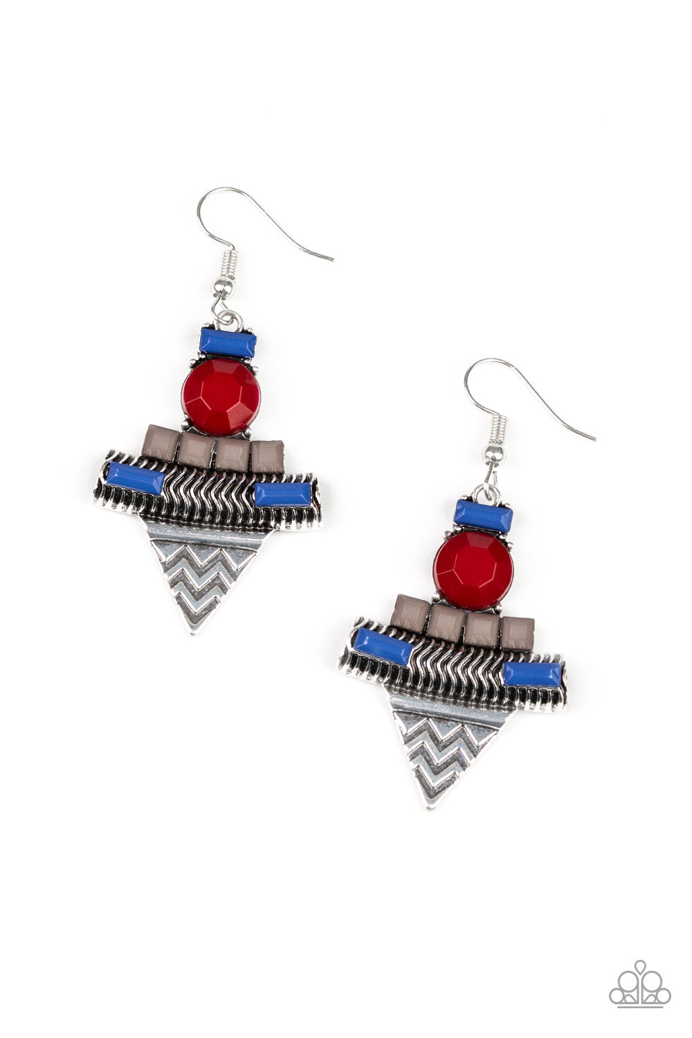 Tribal Terrain - multi - Paparazzi earrings