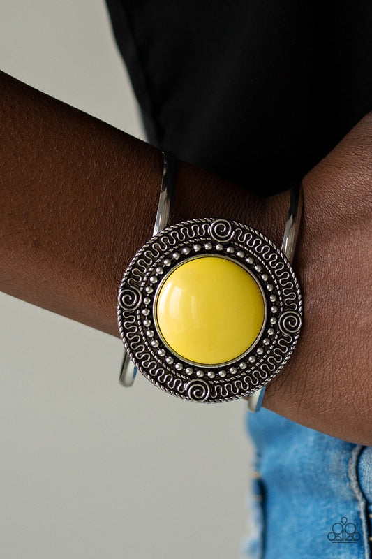 Tribal Pop-yellow-Paparazzi bracelet