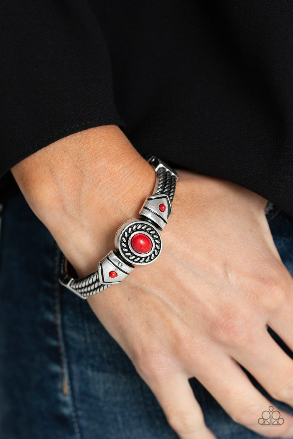 Tribal Soul-red-Paparazzi bracelet