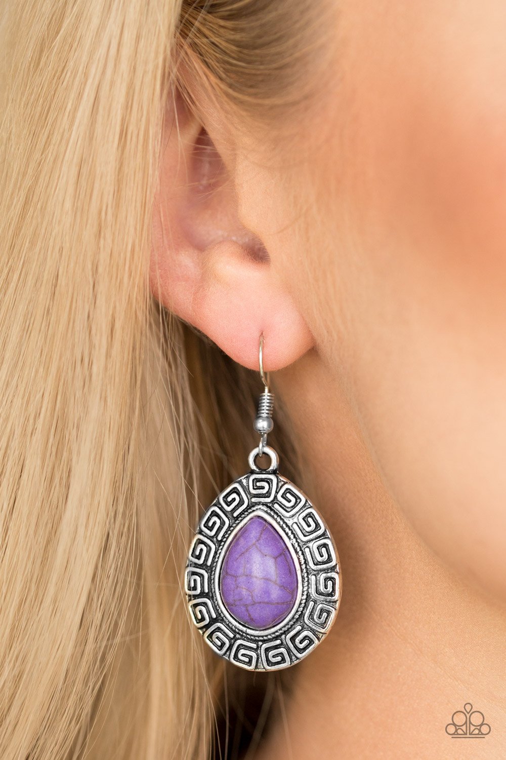 Tribal Tango - purple - Paparazzi earrings