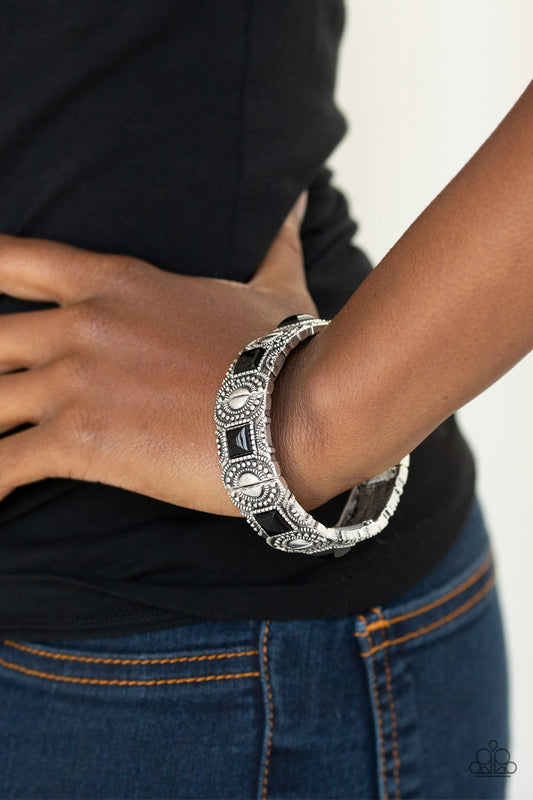 Tribal Trailblazer-black-Paparazzi bracelet