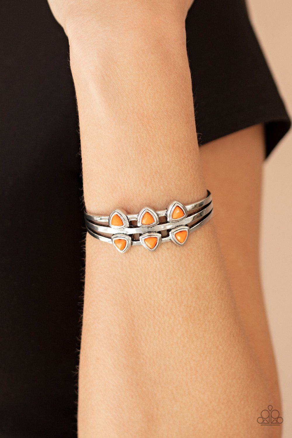 Tribal Triad-orange-Paparazzi bracelet