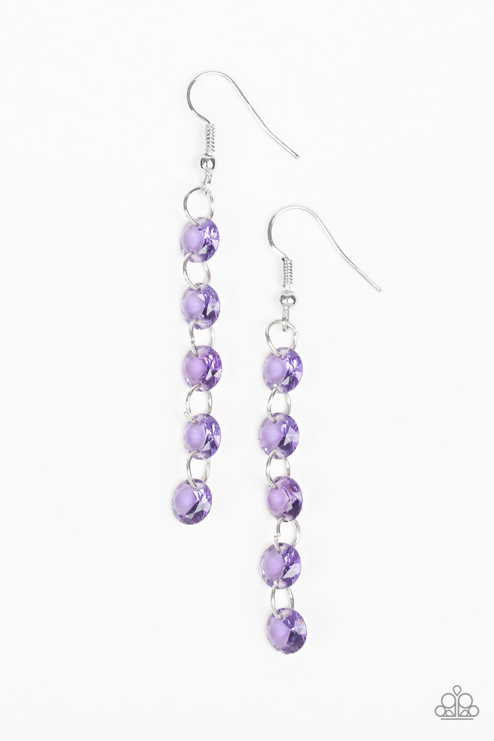 Trickle Down Effect - purple - Paparazzi earrings