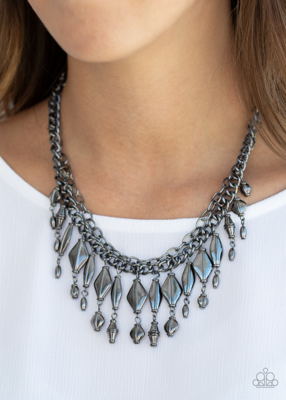 Trinket Trade - black - Paparazzi necklace