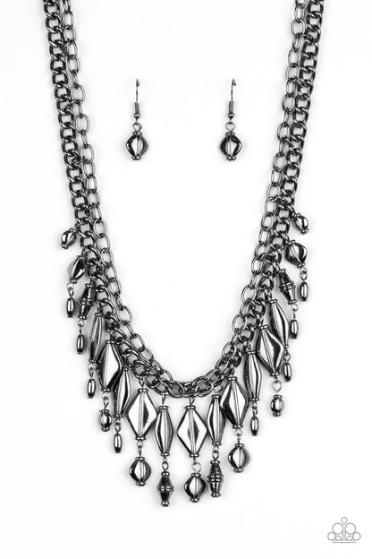 Trinket Trade - black - Paparazzi necklace