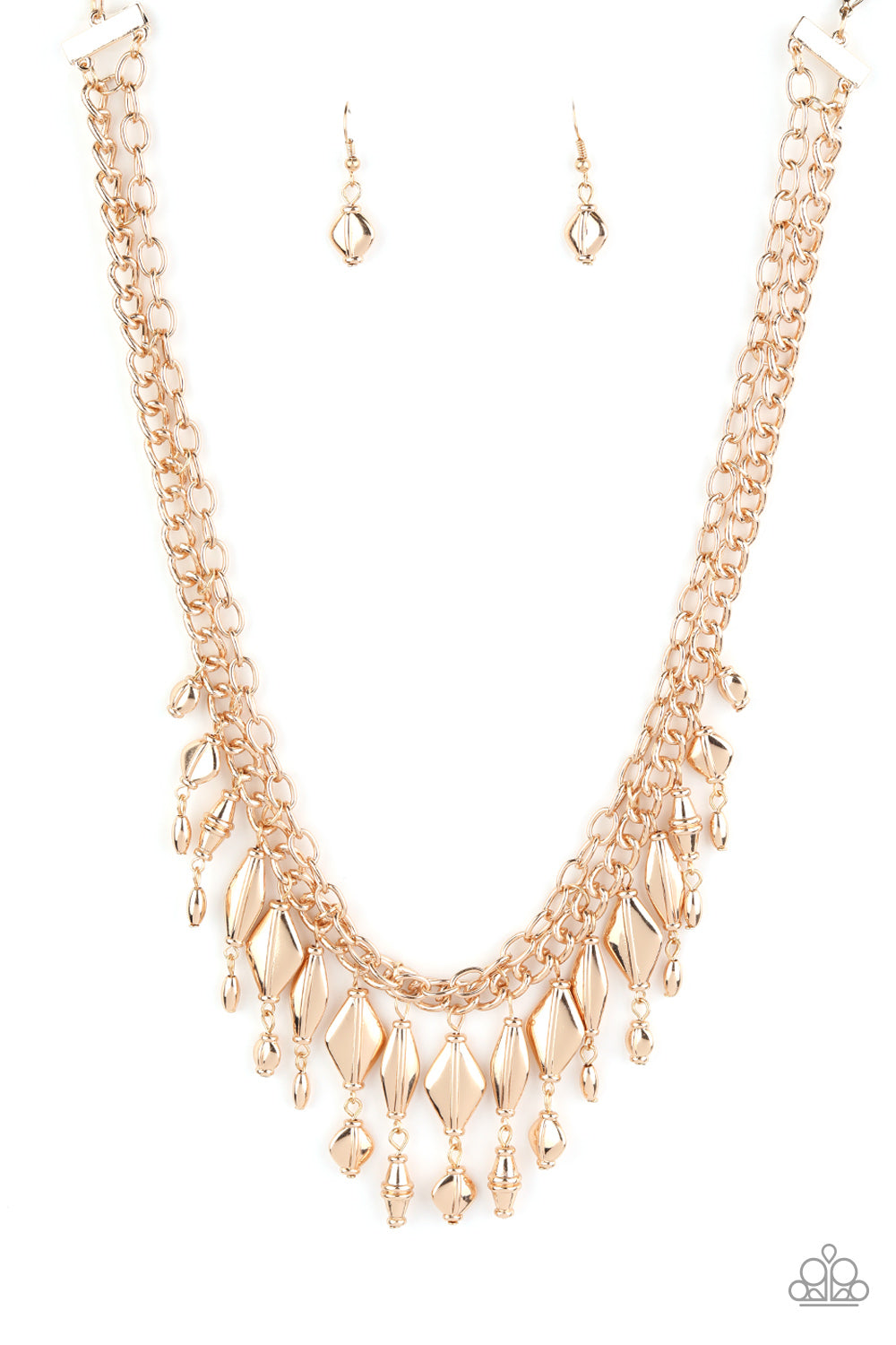 Trinket Trade - gold - Paparazzi necklace