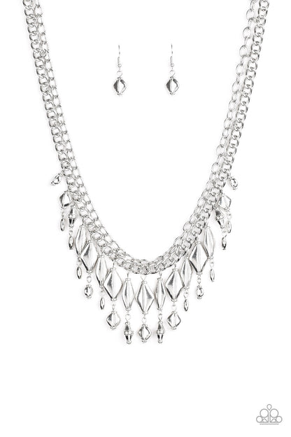 Trinket Trade - silver - Paparazzi necklace