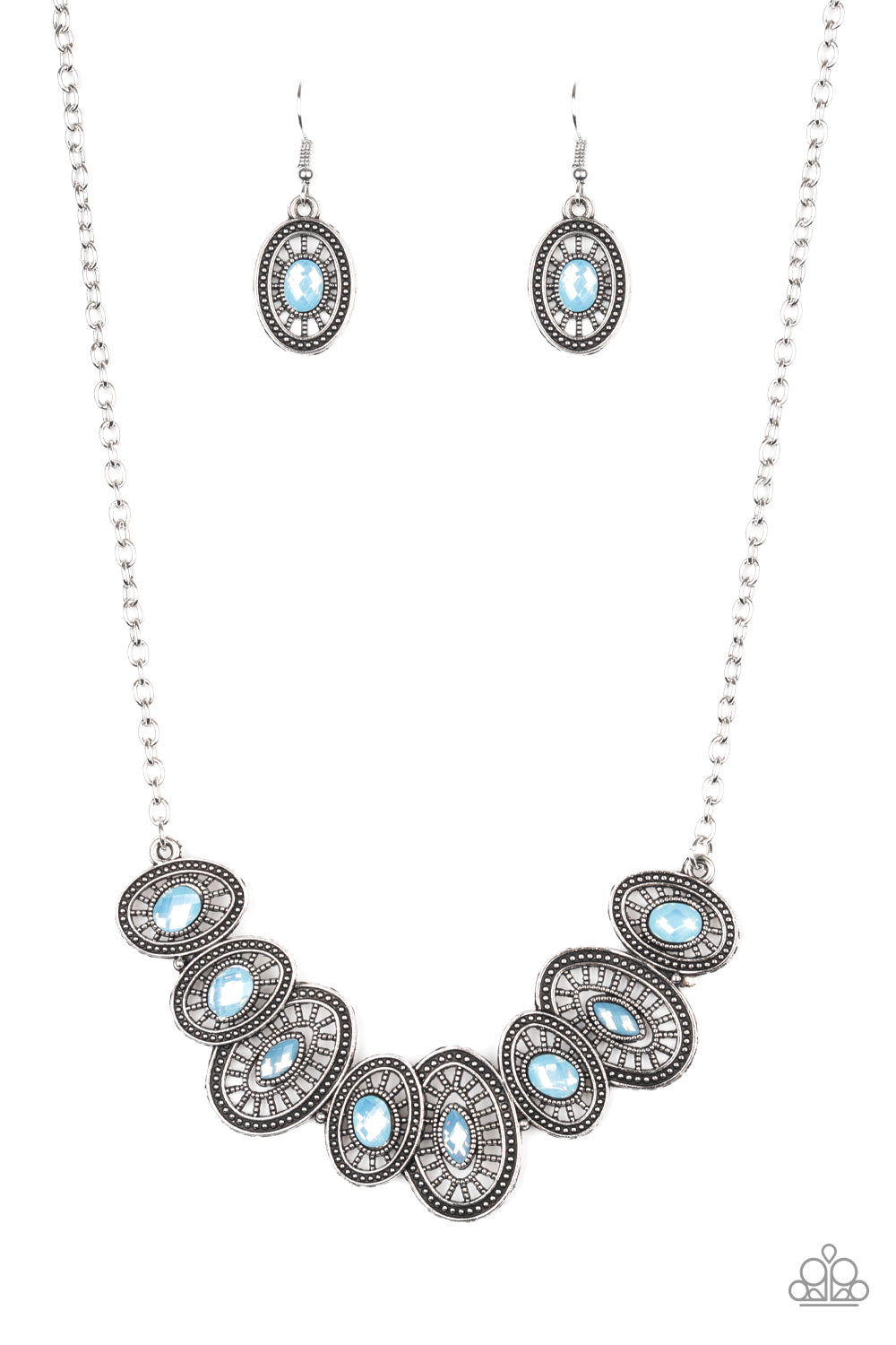 Trinket Trove - blue - Paparazzi necklace